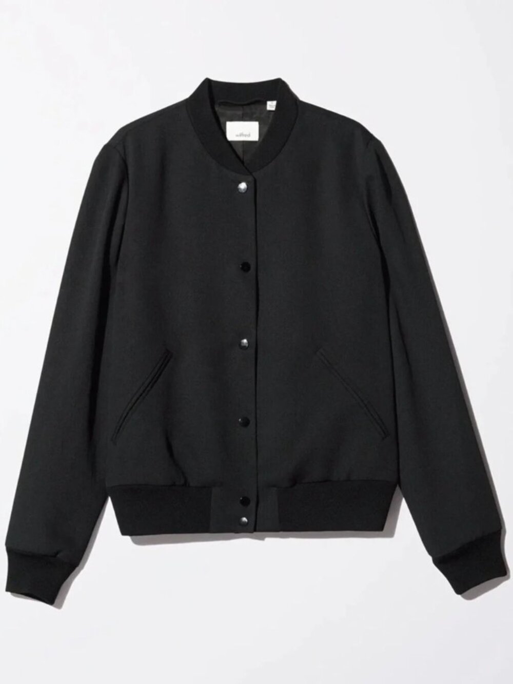 NWOT Aritzia Wilfred Poussin Crepe Bomber Jacket
